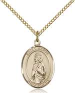 St. Alice Medal<br/>8248 Oval, Gold Filled
