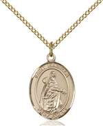 St. Isabella of Portugal Medal<br/>8250 Oval, Gold Filled