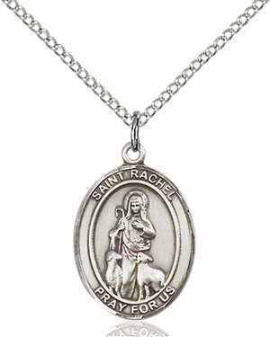 St. Rachel Medal<br/>8251 Oval, Sterling Silver