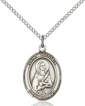 St. Victoria Medal<br/>8253 Oval, Sterling Silver