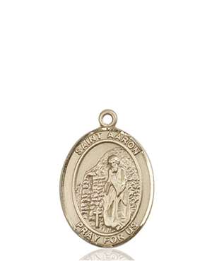 St. Aaron Medal<br/>8254 Oval, 14kt Gold