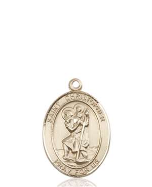 St. Austin Medal<br/>8256 Oval, 14kt Gold