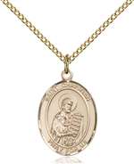 St. Christian Demosthenes Medal<br/>8257 Oval, Gold Filled