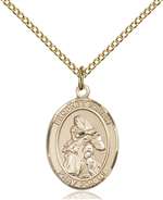 St. Isaiah Medal<br/>8258 Oval, Gold Filled
