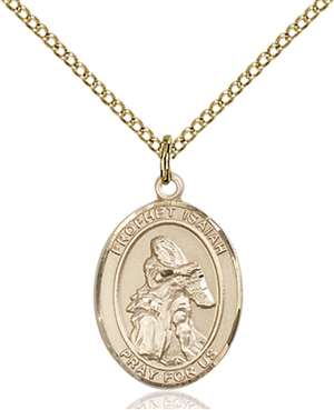 St. Isaiah Medal<br/>8258 Oval, Gold Filled