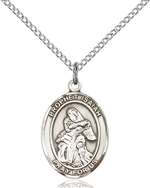 St. Isaiah Medal<br/>8258 Oval, Sterling Silver