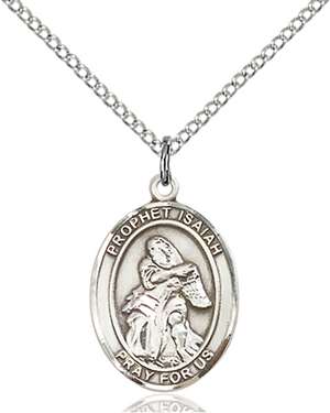 St. Isaiah Medal<br/>8258 Oval, Sterling Silver