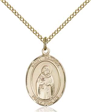 St. Samuel Medal<br/>8259 Oval, Gold Filled