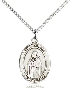 St. Samuel Medal<br/>8259 Oval, Sterling Silver