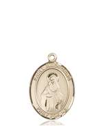 St. Hildegard Von Bingen Medal<br/>8260 Oval, 14kt Gold
