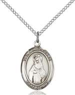 St. Hildegard Von Bingen Medal<br/>8260 Oval, Sterling Silver