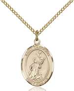 St. Tarcisius Medal<br/>8261 Oval, Gold Filled