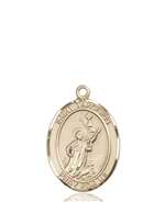 St. Tarcisius Medal<br/>8261 Oval, 14kt Gold