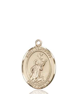 St. Tarcisius Medal<br/>8261 Oval, 14kt Gold