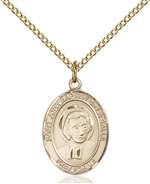 St. John Baptist de La Salle Medal<br/>8262 Oval, Gold Filled
