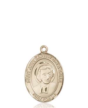 St. John Baptist de La Salle Medal<br/>8262 Oval, 14kt Gold