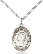 St. John Baptist de La Salle Medal<br/>8262 Oval, Sterling Silver