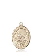 St. Bernard of Montjoux Medal<br/>8264 Oval, 14kt Gold
