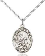 St. Bernard of Montjoux Medal<br/>8264 Oval, Sterling Silver