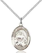 St. Julia Billiart Medal<br/>8267 Oval, Sterling Silver