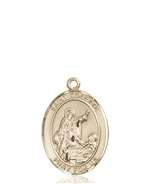 St. Colette Medal<br/>8268 Oval, 14kt Gold