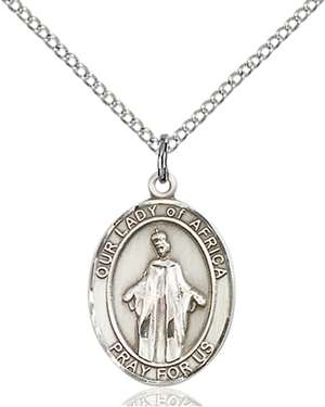 Our Lady of Africa Medal<br/>8269 Oval, Sterling Silver