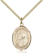 St. Bruno Medal<br/>8270 Oval, Gold Filled