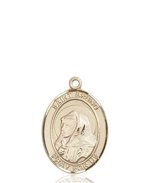 St. Bruno Medal<br/>8270 Oval, 14kt Gold