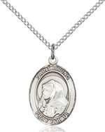 St. Bruno Medal<br/>8270 Oval, Sterling Silver