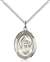 St. Sharbel Medal<br/>8271 Oval, Sterling Silver