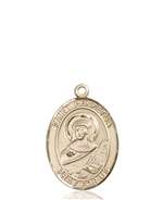 St. Perpetua Medal<br/>8272 Oval, 14kt Gold