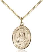 St. Wenceslaus Medal<br/>8273 Oval, Gold Filled