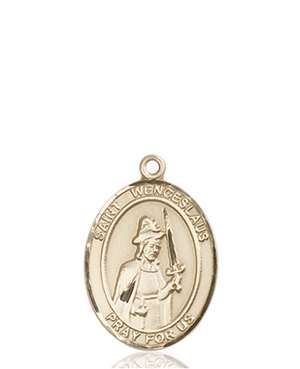 St. Wenceslaus Medal<br/>8273 Oval, 14kt Gold