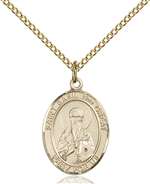 St. Basil the Great Medal<br/>8275 Oval, Gold Filled