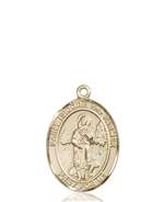 St. Isidore the Farmer Medal<br/>8276 Oval, 14kt Gold