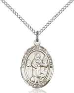 St. Isidore the Farmer Medal<br/>8276 Oval, Sterling Silver