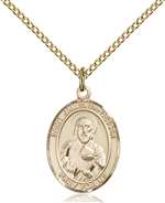 St. James the Lesser Medal<br/>8277 Oval, Gold Filled