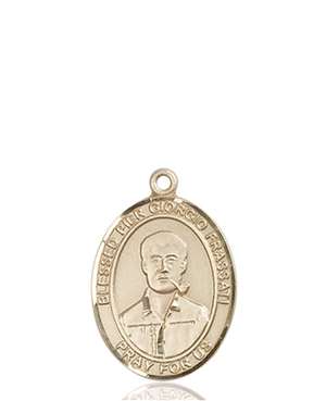 Blessed Pier Giorgio Frassati Medal<br/>8278 Oval, 14kt Gold
