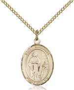 St. Susanna Medal<br/>8280 Oval, Gold Filled
