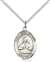 St. John Vianney Medal<br/>8282 Oval, Sterling Silver