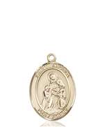 St. Angela Merici Medal<br/>8284 Oval, 14kt Gold