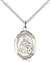 St. Angela Merici Medal<br/>8284 Oval, Sterling Silver