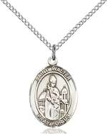 St. Walter of Pontnoise Medal<br/>8285 Oval, Sterling Silver