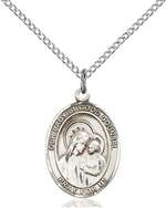 Our Lady of Good Counsel Medal<br/>8287 Oval, Sterling Silver