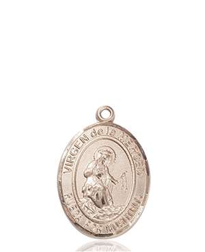 Virgen de la Merced Medal<br/>8289 Spanish, Oval, 14kt Gold