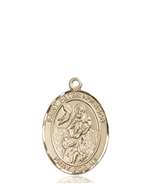 St. Peter Nolasco Medal<br/>8291 Oval, 14kt Gold