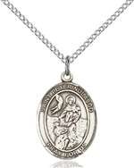 St. Peter Nolasco Medal<br/>8291 Oval, Sterling Silver