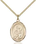 St. Athanasius Medal<br/>8296 Oval, Gold Filled