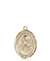 St. Lidwina of Schiedam Medal<br/>8297 Oval, 14kt Gold
