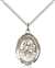 St. Lidwina of Schiedam Medal<br/>8297 Oval, Sterling Silver